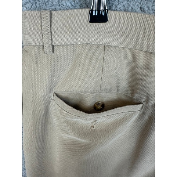 Greg Norman Pants Mens Size 36x32 Beige Golf Chino Performance %100 Polyester - Picture 13 of 16